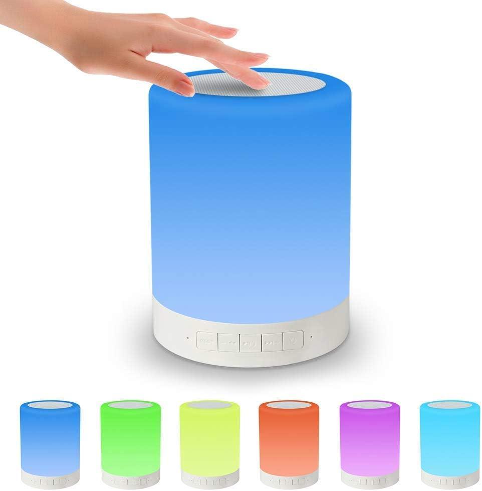 Нічник, Bluetooth-динамік, приліжкова лампа з бездротовим зв’язком, фото 1