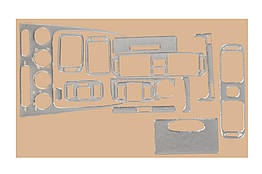 Накладки на панель для Toyota Corolla 1998-2002 рр. Meric ABS-пластик