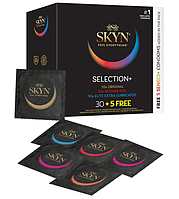 Набор презервативов 6 видов в коробке Skyn Selection 35 шт, различные мужские безлатексные презервативы