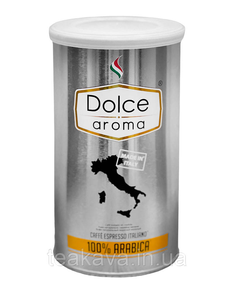 Кава мелена Dolce Aroma 100% Арабіка, 250 м (ж/б)