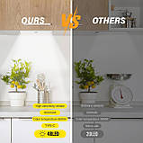 KTEBO Упаковка із 2 шт. 54 світлодіодних датчиків руху для шафи для підлоги, кухонного освітлення, внутрішнього освітлення,, фото 3