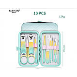Портативний набір для манікюру/педикюру на 10 предметів пропонує всі необхідні інструменти для виконання процедур з догляду за ні, фото 3