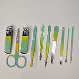 Портативний набір для манікюру/педикюру на 10 предметів пропонує всі необхідні інструменти для виконання процедур з догляду за ні, фото 5