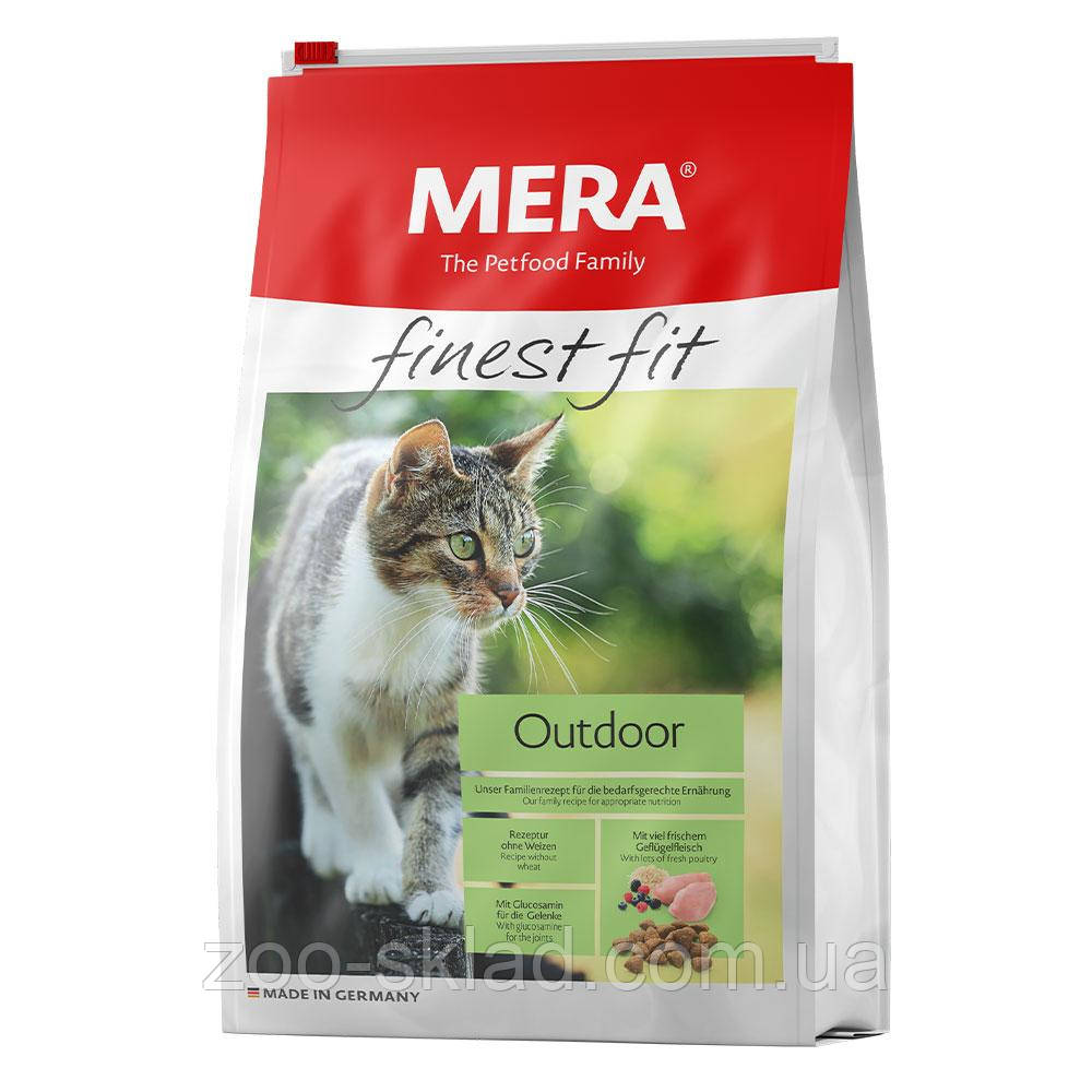 MERA finest fit Outdoor для котів із доступом на природу, із свіжим м'ясом птиці та лісовими ягодами 10кг