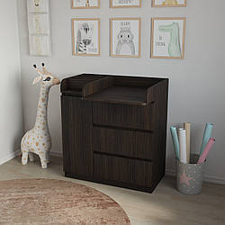 Сповивальний комод з органайзером 3+1 венге