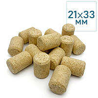 Коркова пробка 21*33 агломерат, вибілена