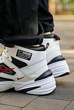 Чоловічі кросівки Найк Nike M2K Mid Tekno White Black Red Winter (хутро), фото 3
