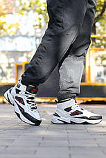 Чоловічі кросівки Найк Nike M2K Mid Tekno White Black Red Winter (хутро), фото 5