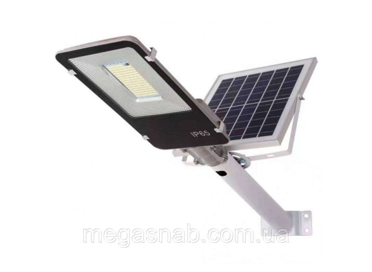 Світлодіодний світильник Luxel на сонячних батареях із мікрохвильовим датчиком руху IP65 50 W (SSE-, фото 1