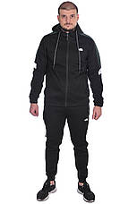 Костюм спортивний чоловічий утеплений The North Face 24-23010 чорний M, фото 4