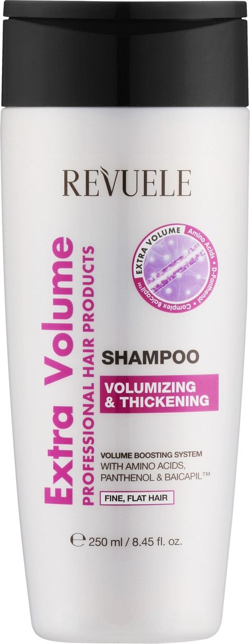 Шампунь для тонкого та гладкого волосся "Об'єм та потовщення" Revuele Extra Volume Shampoo 250 мл