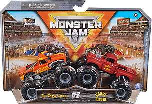 Набор Monster Jam, Official El Toro Loco Vs. Grave Digger Die-Cast Monster Trucks 1:64