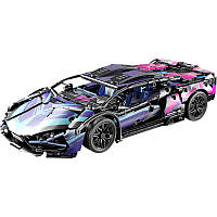 Детский конструктор машинка Lamborghini гоночный автомобиль, 1314 деталей