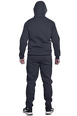 Костюм спортивний чоловічий утеплений Nike 24-958 темно-сірий XL, фото 6