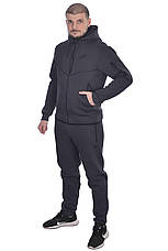 Костюм спортивний чоловічий утеплений Nike 24-958 темно-сірий XL, фото 5