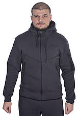 Костюм спортивний чоловічий утеплений Nike 24-958 темно-сірий XL, фото 3