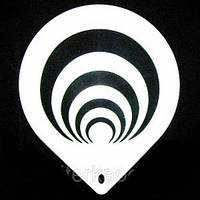 Трафарет великий діаметр 22,5 см Візерунок No 2