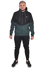 Костюм спортивний чоловічий утеплений Nike 24-TCK-5011 чорний, фото 4