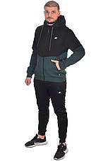 Костюм спортивний чоловічий утеплений Nike 24-TCK-5011 чорний, фото 5