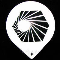 Трафарет великий діаметр 22,5 см Візерунок No 6