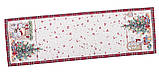 Доріжка раннер на стіл Новорічна 45x140 см., гобелен, фото 10
