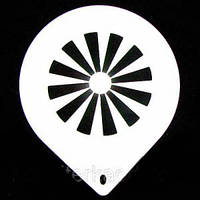 Трафарет великий діаметр 22,5 см Візерунок No 7