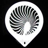 Трафарет великий діаметр 22,5 см Візерунок No 1