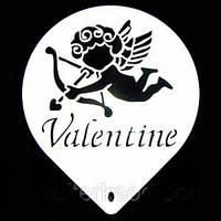 Трафарет великий діаметр 22,5 см З Днем Святого Валентина