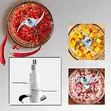 Кухонний помічник блендер подрібнювач Блискавка 1200 Вт, 2000 мл PD, фото 4