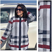 Жіночий в'язаний кардиган теплий на блискавці великі розміри(з 50 по 64)