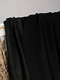 Трикотаж на хутрі Чорний, фото 2