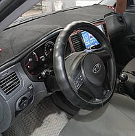 Накидка на панель приладів KIA Rio Pride 2 пок. JB 2005-2011 Чохол на торпеду авто КІА Ріо Прайд