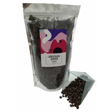 Шоколадні дропси (глазур) чорні ( 0,5 кг)