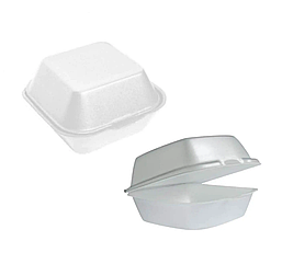Ланч бокс білий НР-5 (125*125*50), 125 шт/уп