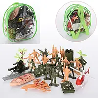 Військовий набір арт. 2004-AB3 солдатики, рюкзак 16*17*5см