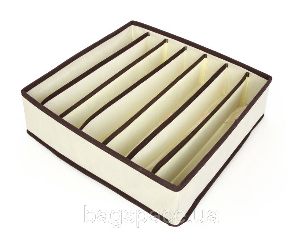 Органайзер тканинний у шафу для зберігання 7 комірок ANbeauty Beige (AN0103407), 8668969 — 663