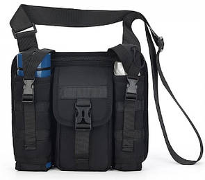 Сумка чоловіча Confident з тканини чорна