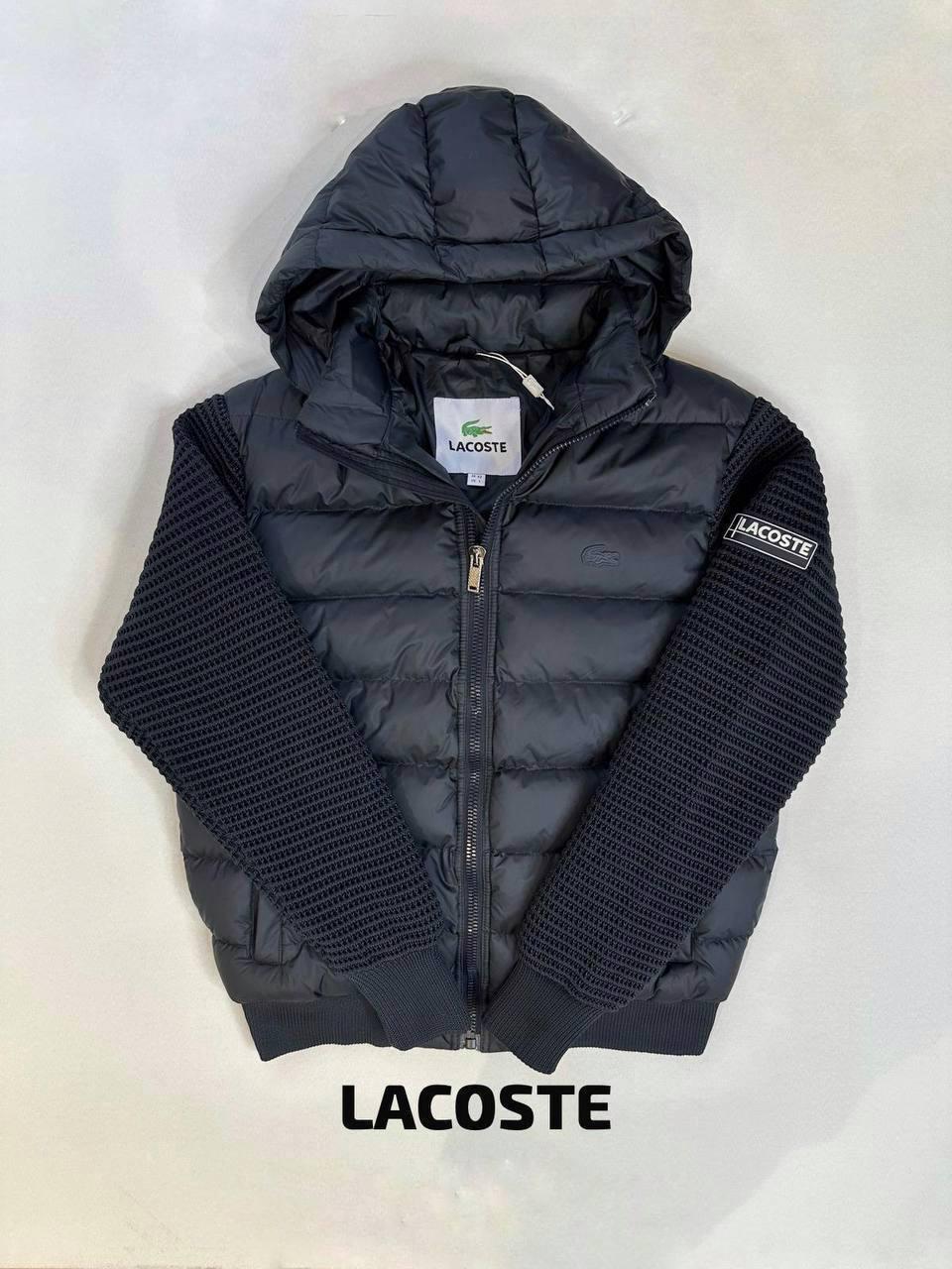 Чоловіча зимова куртка LACOSTE D12337 синя M, фото 1