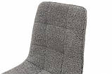 Стілець ФРЕШ Мікс Меблі (квадрат) чорний/букле сірий, фото 2
