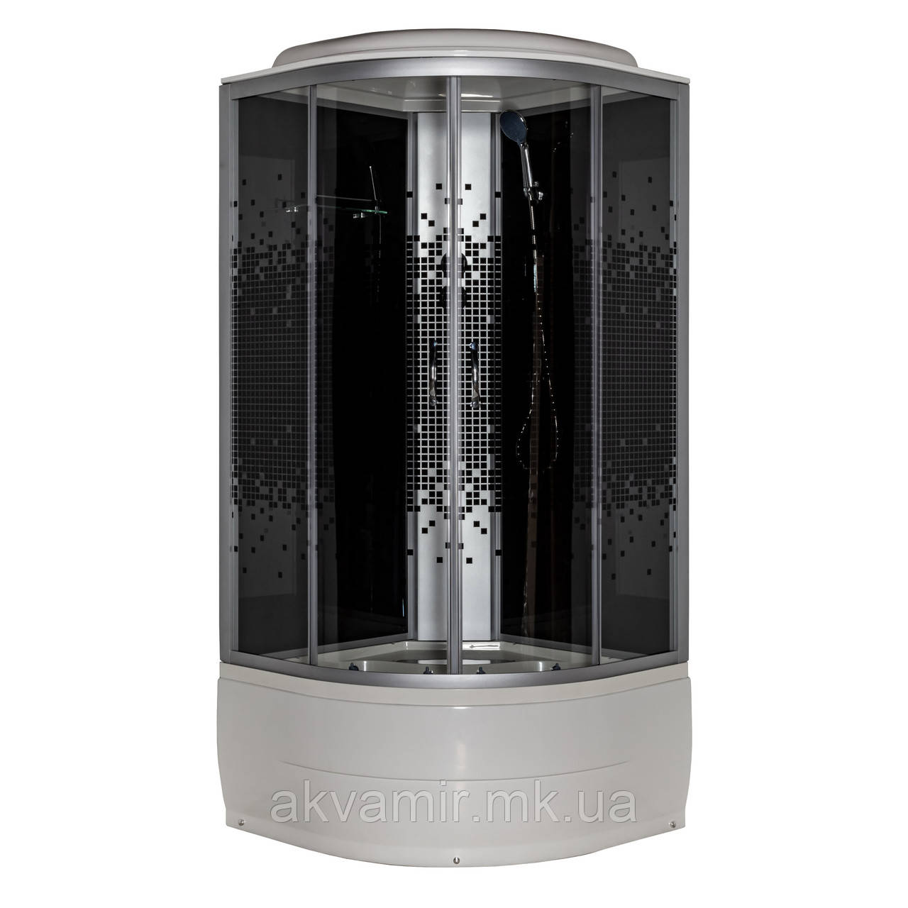 Гідромасажний бокс 95 BF JK Black Puzzle 90х90х217 глибокий піддон ( А0056093 ), фото 1