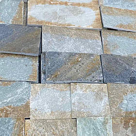 Сланець Мульті Колор (Греція) плитка з натурального декоративного каменю для оздоблення фасаду будинку, цоколя, каміну