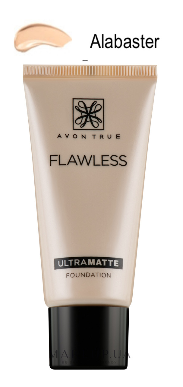 Уцінка! Термін 08/24. Матуючий тон крем Alabaster Світлий, Бездоганний Avon Flawless Ultramatte,30 мл