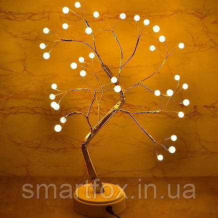 Нічник Лампа декор "Дерево перлів" (USB + батарейки), фото 1