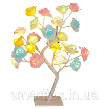 Нічник Лампа декор "Дерево троянда мікс" (220V), фото 1