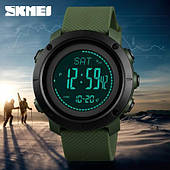 Річник Skmei 1427AG Army Green + Compass Олива