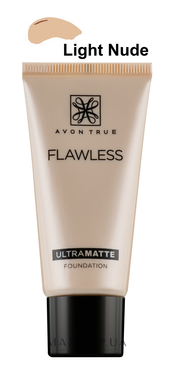 Уцінка! Термін 09/24. Матуючий тон Light Nude Легкий Нюдовий, Бездоганний Avon Flawless Ultramatte,30 мл