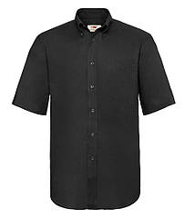 Рубашка Fruit of the loom Oxford shirt short sleeve 2XL Черный (65-112-0), 8719136 - 729