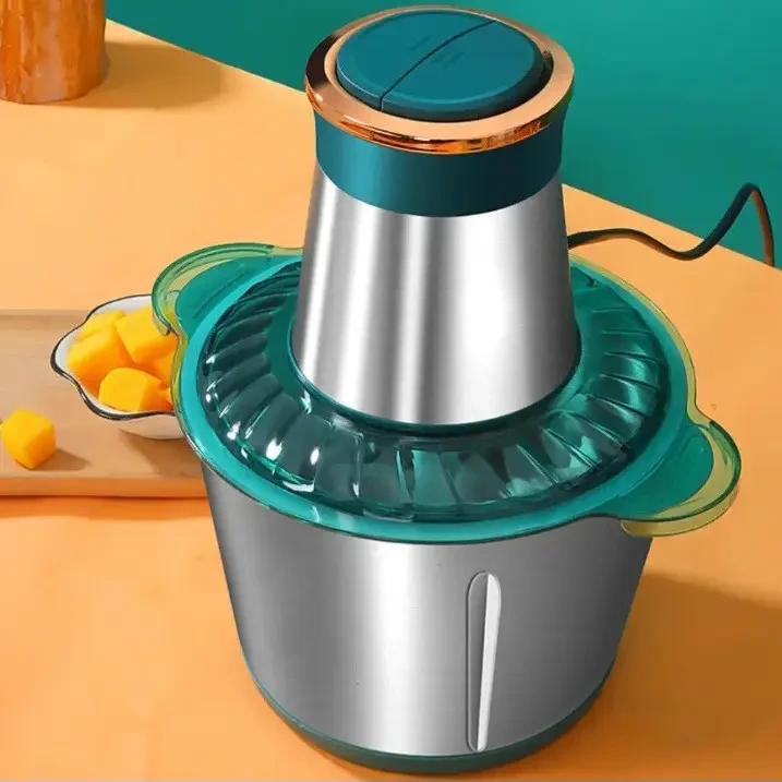 Кухонний блендер із металевою чашею на 2 л, 1200 Вт, Блискавка, Зелений/Електричний подрібнювач для кухні, фото 1