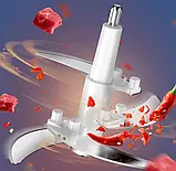 Кухонний блендер із металевою чашею на 2 л, 1200 Вт, Блискавка, Зелений/Електричний подрібнювач для кухні, фото 5