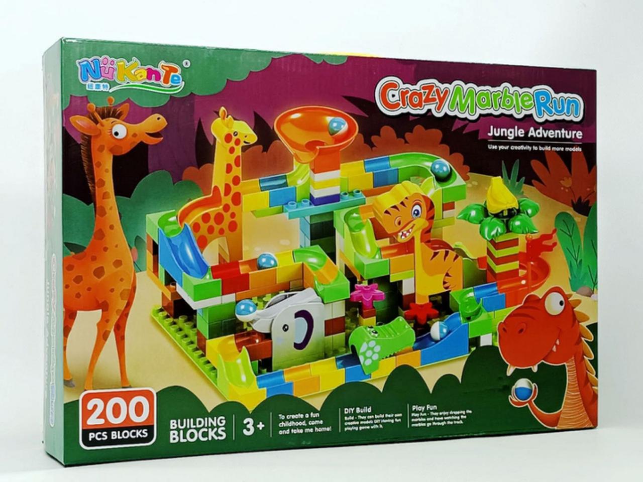 Конструктор розвиваючий дитячий лабіринт на 200 деталей “Crazy Marble Run”